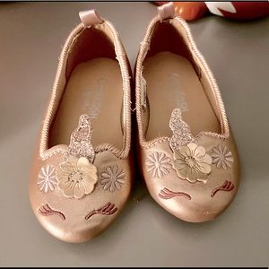 OshKosh B’gosh metallic unicorn flats